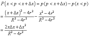 simplifying P(x < p)