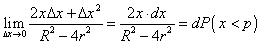 finding dP(x &lt p)