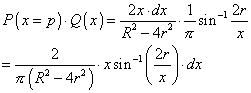 big equation for P(x=p).Q(x)