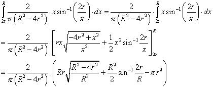 another big equation for the integral of
the previous equation