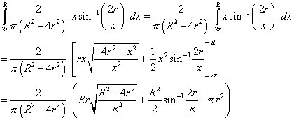 another big equation for the integral of
the previous equation