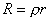 R=ρr